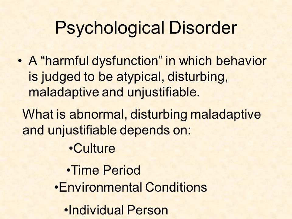 Physiological disorders